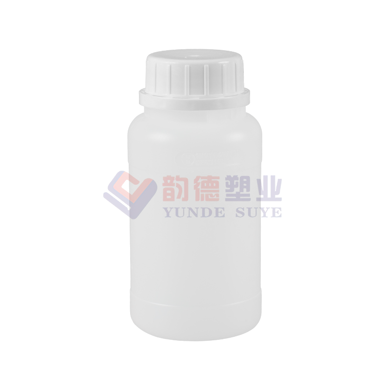 Hdpe fluórovaná okrúhla fľaša proti vytekaniu 250ml-01